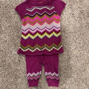 Missoni for Target Chevron Knit Tunic & Leggings Set 6–12M Zigzag